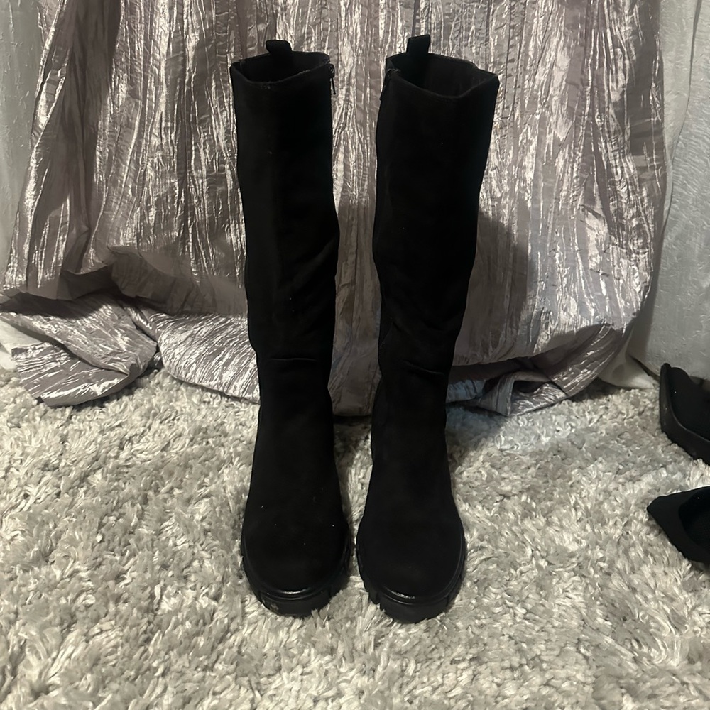 Black knee boots size 9.5